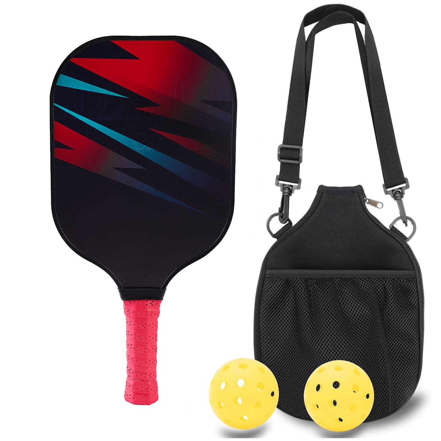 LT-002 [Single+single-shot backpack+2 40-hole outdoor ball] glass fiber
